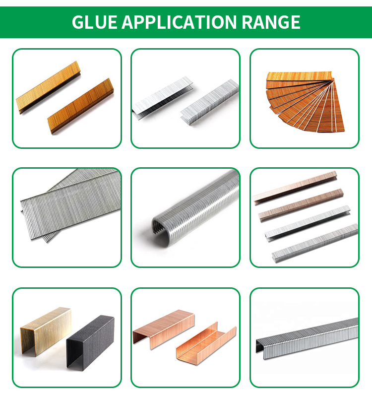 Glue Manufacturer Hot Sale Staple Pins Bonding Glue for Wire Nails